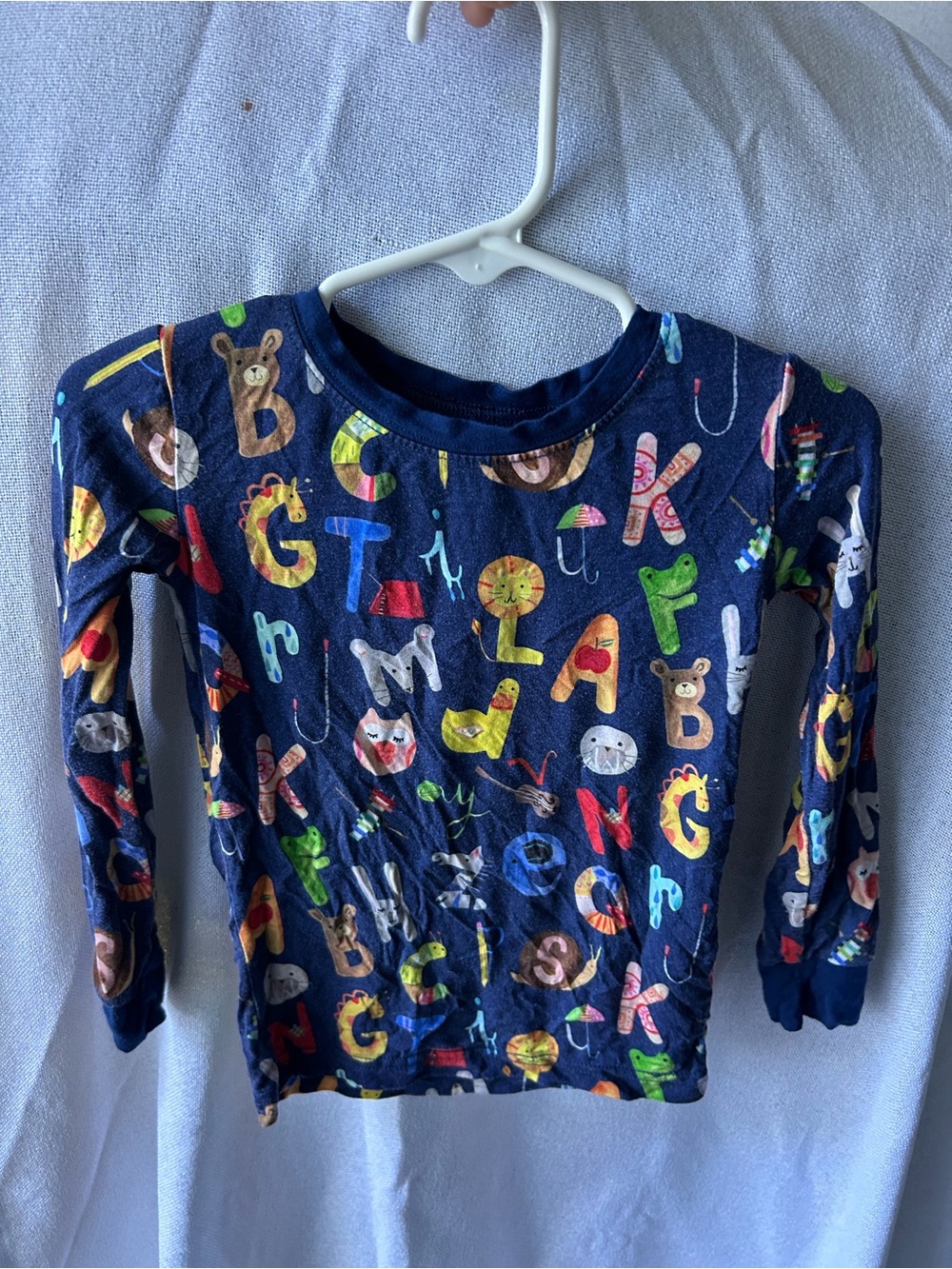 Little sleepies letter pajamas